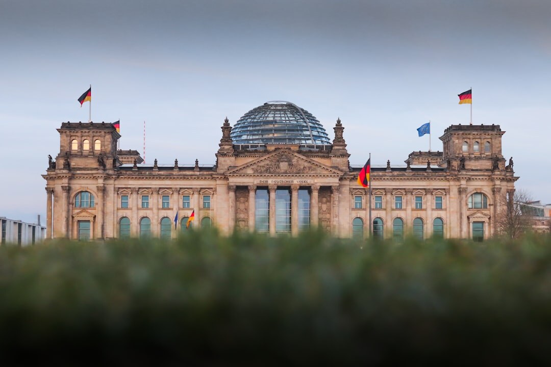 German Reichstag parliament building in Berlin under daylight