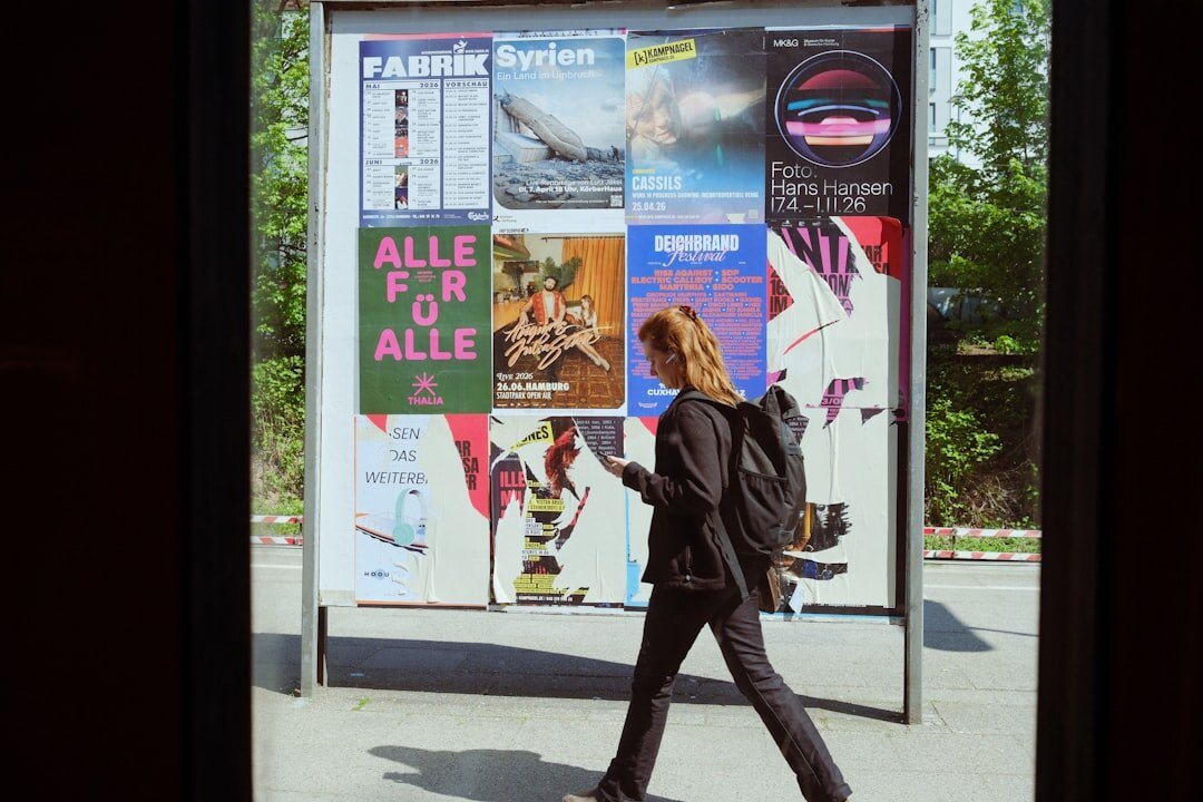 Portrait of a German female business news editor in her 40s